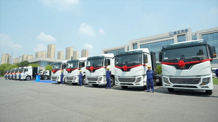 目的地：大西北！100臺徐工新能源重卡滿電啟程