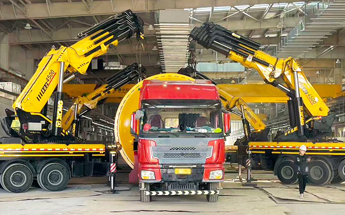 四臂聯(lián)動(dòng)破局！徐工 SQZ4500C 低矮廠房 “扛鼎” 160t