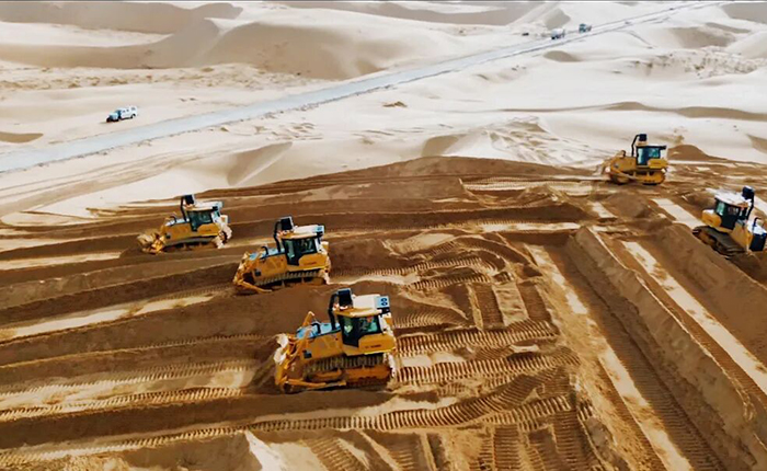沙漠施工五大難題？徐工D170LGP沙漠型推土機硬核破解！