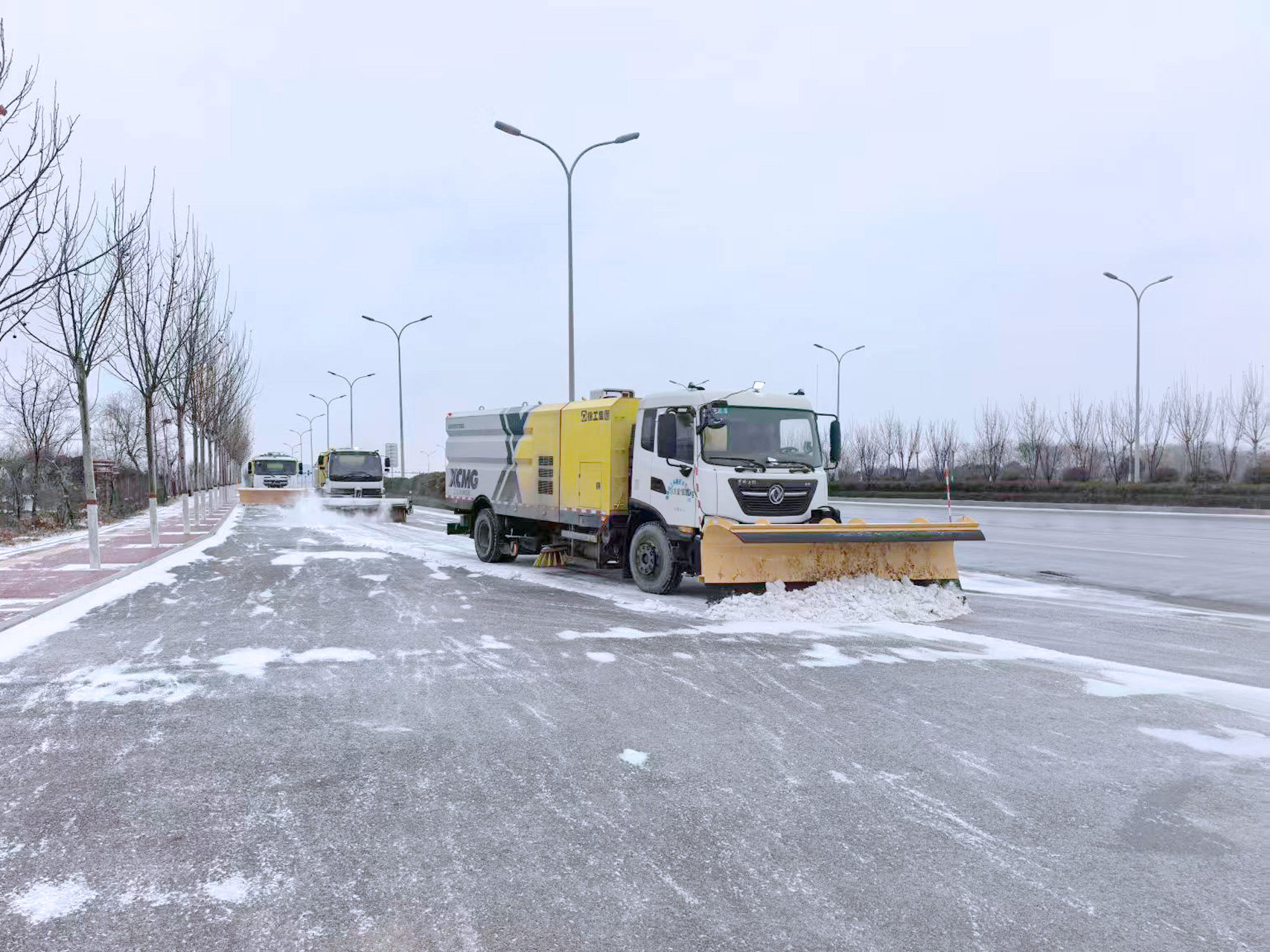 徐工除雪設備在山東 | 雪季無憂，暢行齊魯